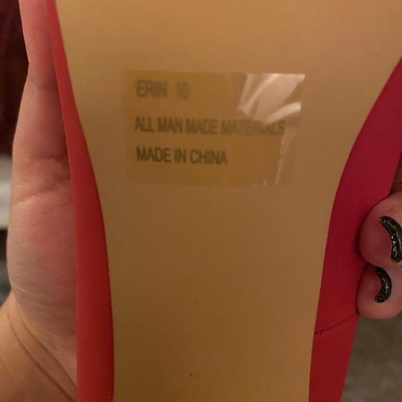 Charlotte Russe “Erin” red heels, size 10 - Picture 6 of 12